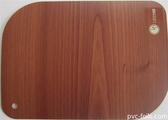 Film décoratif de PVC de porte pour le grain 0.12mm en bois d'enveloppe de meubles