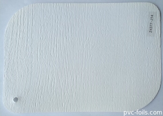 Aluminium de membrane de PVC de meubles pour le blanc solide de portes de Cabinet de forces de défense principale
