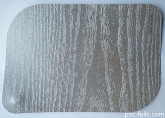 Le bois de couleur solide donnent à l'épaisseur une consistance rugueuse décorative 0.10mm d'aluminium de PVC