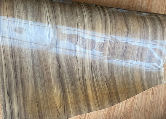 le bois décoratif épais de film de PVC de 0.30mm effectuent la surface à haute brillance