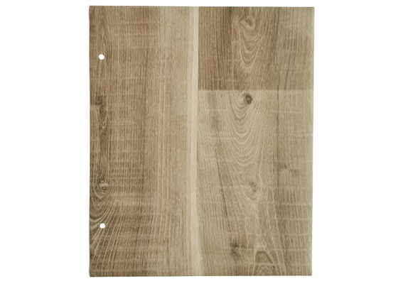 Aluminium décoratif de meubles de PVC 3D pour la membrane pressant la finition de grain en bois