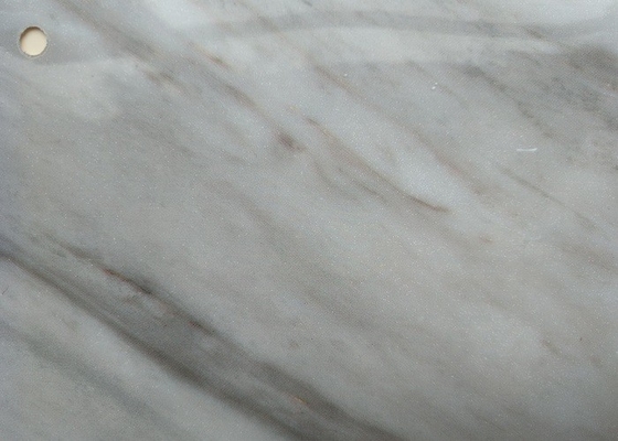 Feuille en cpv blanche de Grey Marble Self Adhesive pour la surface de renouvellement de Cabinet
