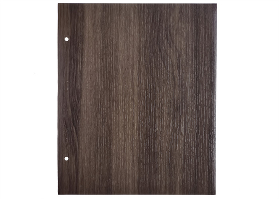 Aluminium auto-adhésif mat foncé de meubles de PVC de Brown avec l'effet en bois