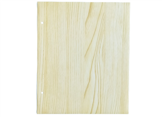 Aluminium de meubles de PVC de couleur de Teakwood pour la décoration de porte de Cabinet