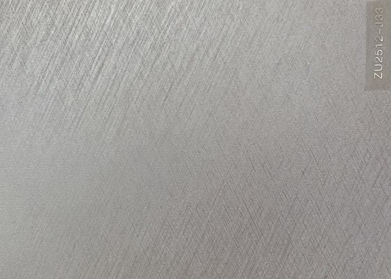 Film de PVC de relief par éraflure argentée pour la stratification décorative intérieure de panneau