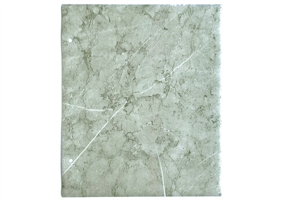L'aluminium gris de membrane de PVC d'effet de marbre ressemble à la résistance thermique en pierre naturelle