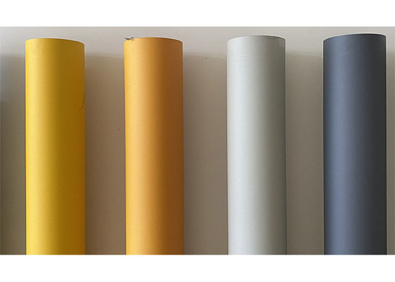 Aluminium mat de meubles de PVC de couleur unie pour les portes formées de forces de défense principale décoratives