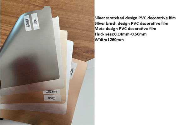 500m / Film décoratif de PVC de petit pain pour la stratification plate de meubles