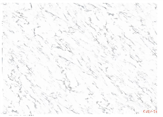 Le film décoratif extérieur moderne de PVC a adapté le marbre aux besoins du client blanc