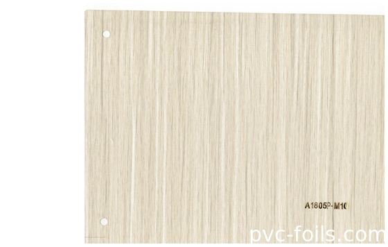 Largeur auto-adhésive du film 1220mm de PVC de couleur en bois légère