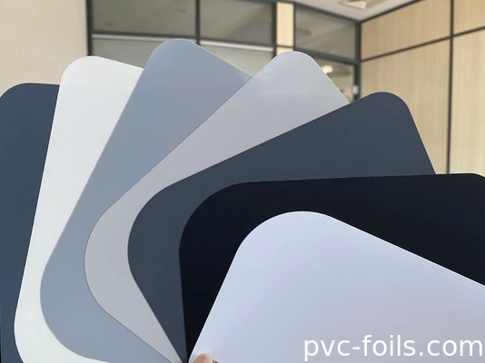 Copie libre de doigt de couleur solide faite sur commande de film décoratif de PVC mat superbe