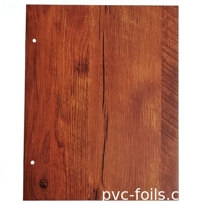 0.07 mm d'épaisseur en bois de motifs PVC film décoratif de surface plate rouleau d'emballage