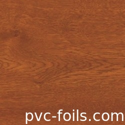 Film de couleurs de laminage en PVC en chêne doré pour l'enveloppe de profilés de fenêtre et de porte