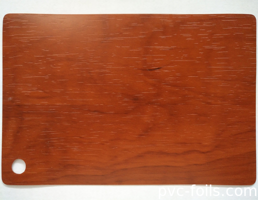 Film de couleur de stratification en PVC à grains de bois pour l'emballage de profilés de fenêtres et de portes
