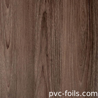 350 microns Ruloir de feuille de membrane en PVC à grains de bois pour portes MDF intérieures
