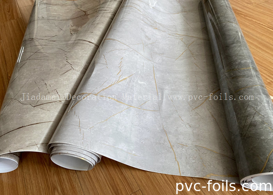 Film décoratif en PVC à effet marbre brillant