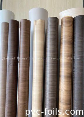 Film décoratif en PVC à grains de bois pour profil d'emballage épaisseur 180 microns