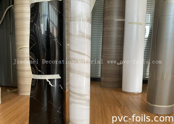 Ruloir de film de membrane en PVC de marbre blanc pour la décoration de table
