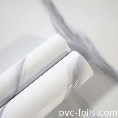 Film de stratification en PVC pour vitrines en plastique épaisseur 180 microns, largeur 620 mm