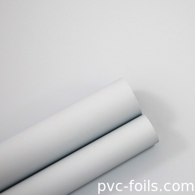 Films décoratifs en PVC blanc satiné supermat pour portes d'armoires de cuisine