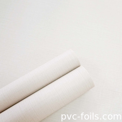 Fabric Embossed PVC Membrane Foil Roll Pour les portes en MDF, le pressage à la membrane