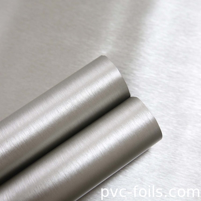 Films de stratification en PVC de conception métallique pour la décoration de meubles d'intérieur