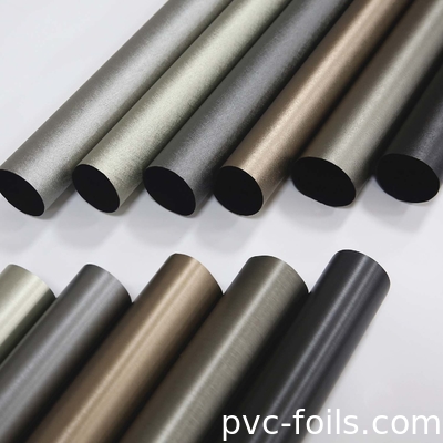 Film autoadhésif en PVC de couleur métallique pour la décoration de meubles d'intérieur