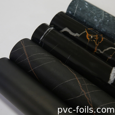 Ruloir de feuille de PVC pour meubles en marbre personnalisé pour la stratification, la presse à vide, l'emballage