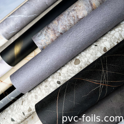 Nouveau design en marbre en PVC pour le couvercle de meubles