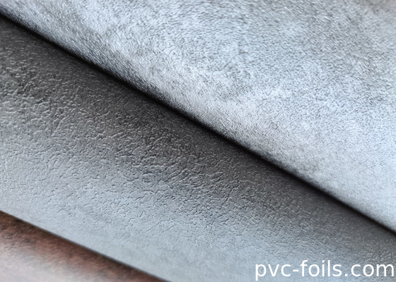Film décoratif en PVC à texture de ciment gris pour panneaux muraux intérieurs