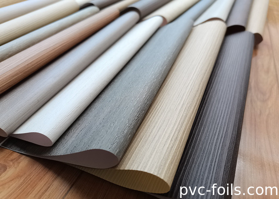 Film d'emballage en PVC à grains de teck pour les projets de rénovation de meubles