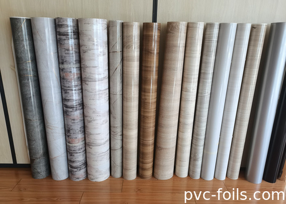 Film décoratif en PVC à effet marbre pour pressage sous vide largeur d'impression complète 1400 mm