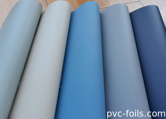 Film décoratif en PVC mat à toucher doux pour portes à membrane et presse à vide