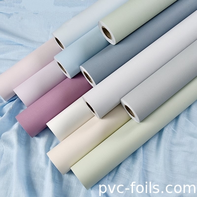 Film décoratif en PVC de couleur solide pour portes et armoires à membrane