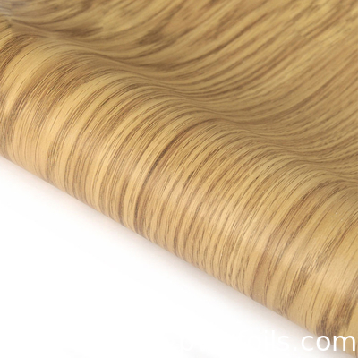 Modèle de bois auto-adhésif en papier PVC décoratif intérieur film vinyle pour MDF