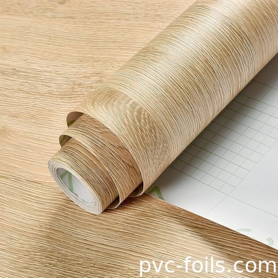 Résistant à l'eau auto-adhésif intérieur film de vinyle décoratif papier peint collé PVC autocollants pour le ménage