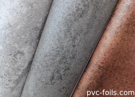 Feuille de PVC à ciment gravé sous vide pour applications intérieures modernes