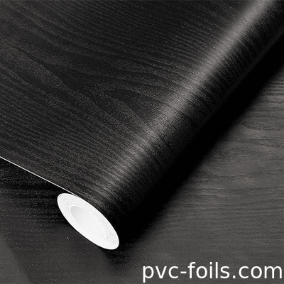 Impression numérique imperméable à l'eau Film décoratif en PVC en bois pour meubles et armoires