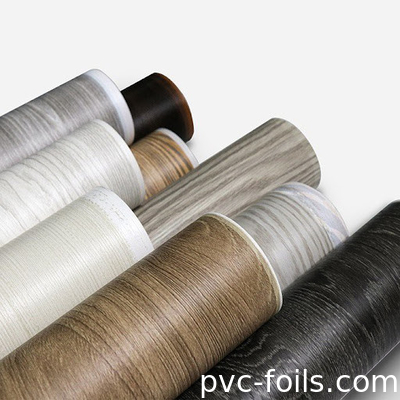 Impression numérique imperméable à l'eau Film décoratif en PVC en bois pour meubles et armoires