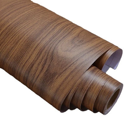 0.3mm Film décoratif en PVC en gravure profonde en bois Grain Pvc Membrane Foil Pour les portes de meubles