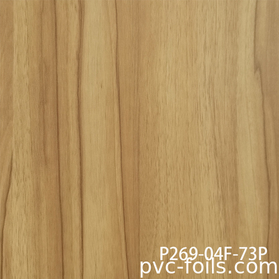 Film de membrane PVC à grain de bois réaliste ultra mat pour portes de cuisine