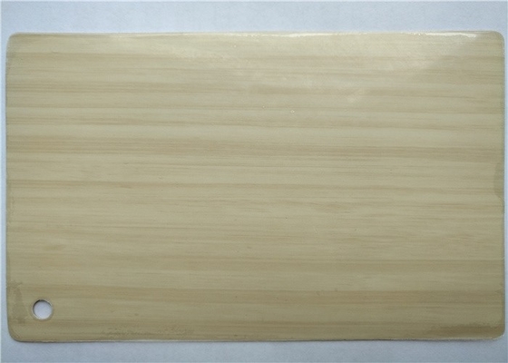Portes en bois à haute brillance de Cabinet de vinyle de PVC de grain 0.30mm 0.50mm profondément