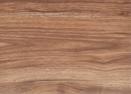 Film décoratif en PVC de couleur bois brun pour la stratification des portes