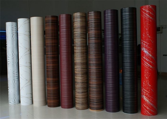 Foil de meubles en PVC à haute brillance, rouleau de porte de l'armoire 0,12-0,25 mm