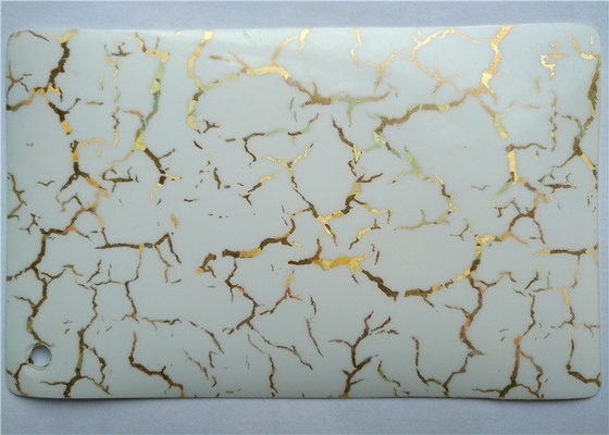 Le modèle décoratif blanc à haute brillance de film de PVC de 0,2 millimètres 0.1mm a imprimé
