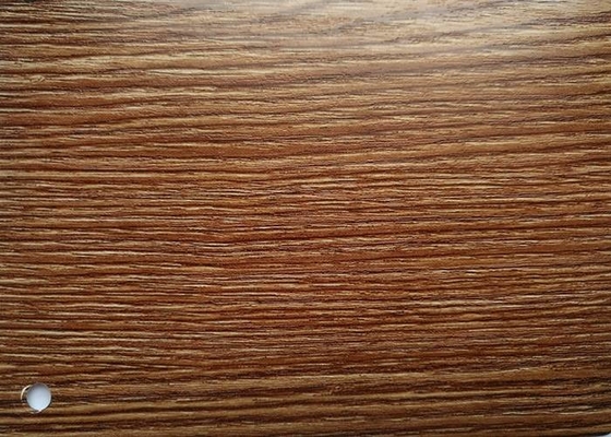 Aluminium d'or de membrane de PVC de grain en bois de chêne pour la surface 0.35MM de portes