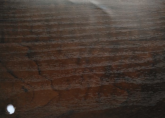 Film en bois tridimensionnel de PVC de grain pour la décoration extérieure intérieure