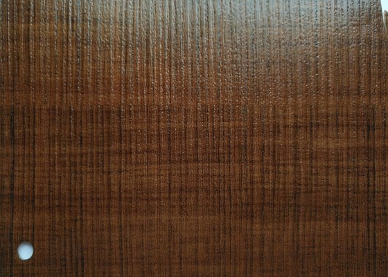 couleur décorative en bois de texture de tissu d'aluminium de PVC de largeur de 800mm