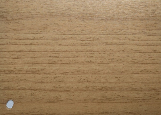 Papier décoratif auto-adhésif de grain de film en bois de vinyle pour le PVC d'aluminium de meubles