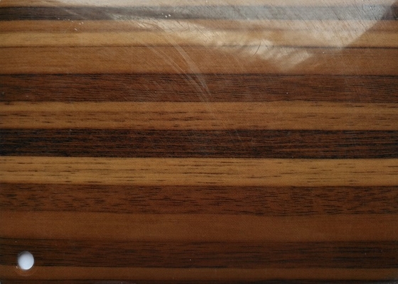 Film décoratif imperméable de PVC de grain en bois pour la stratification de panneau de forces de défense principale